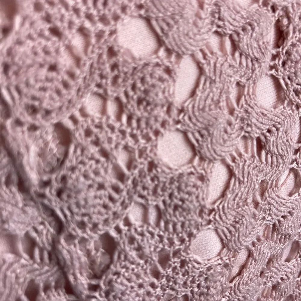 Rabbit Rabbit Rabbit Crochet lined Fit & Flare Dress w/flutter Sleeves - Picture 6 of 10